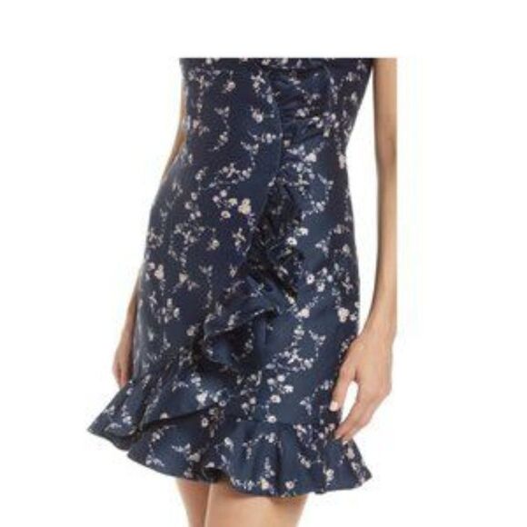 Keepsake Label Harlyn Daybreak Ruffle strapless  Minidress size 8 - Picture 3 of 8